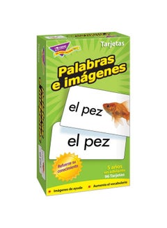 Trend Enterprises Palabras E Imagenes (Picture Words) Flash Card  - Image 2