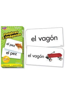 Trend Enterprises Palabras E Imagenes (Picture Words) Flash Card  - Image 3