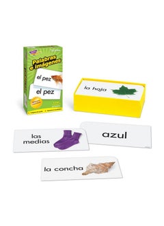 Trend Enterprises Palabras E Imagenes (Picture Words) Flash Card  - Image 4