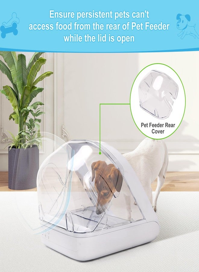 YOIHABV Pet Feeder Rear Cover for Pet Feeder & Connect, YOIHABV Cat Feeder Cover, Help Ensure Persistent Pets Can't Access/Steal Food from The Rear of The Cat Feeder While Lid is Open(2 Pack) - Image 3