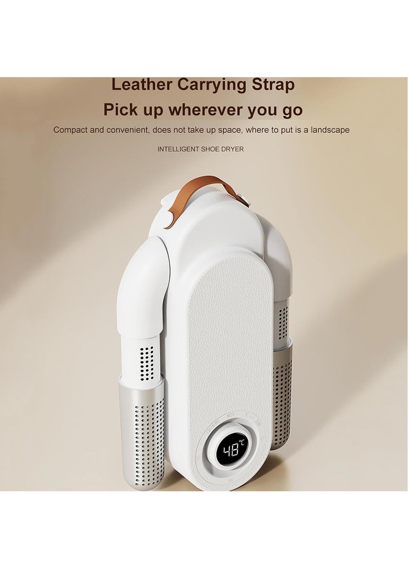 Shoes Dryer Portable, Boots Dryer with Heat Fan Portable Folding Design and Timer, Football Boot Dryer Boot Dryers for Hats Socks Ski Boots