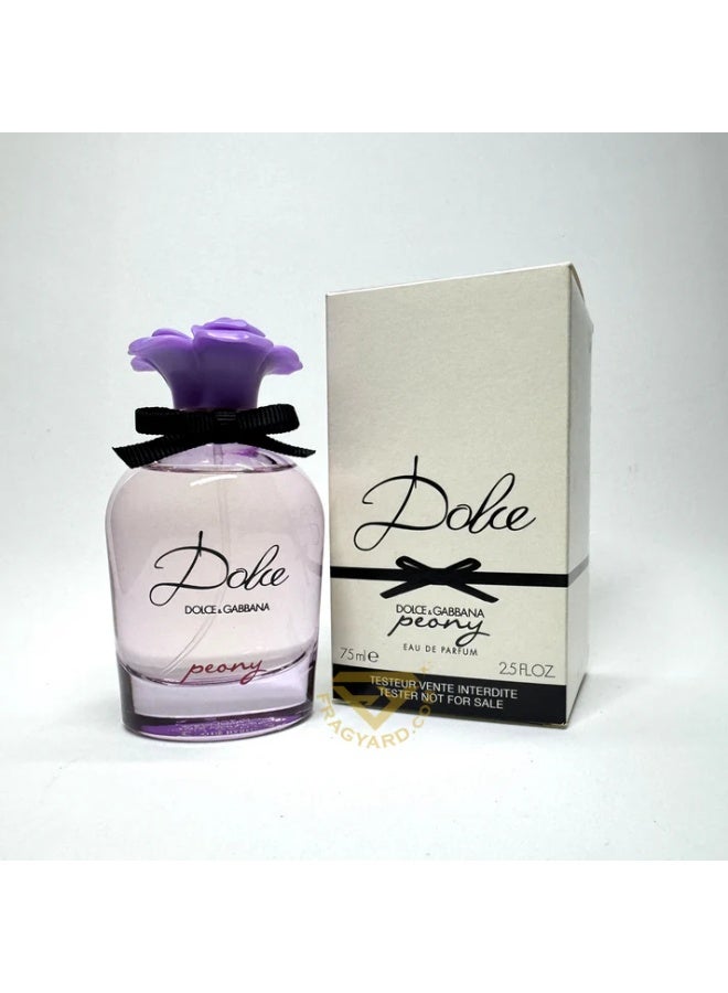 D&G Dolce Peony By D&G Dolce Gabbana Edp  75Ml Spray With White Box  Tester Duty Free Quality - Image 1