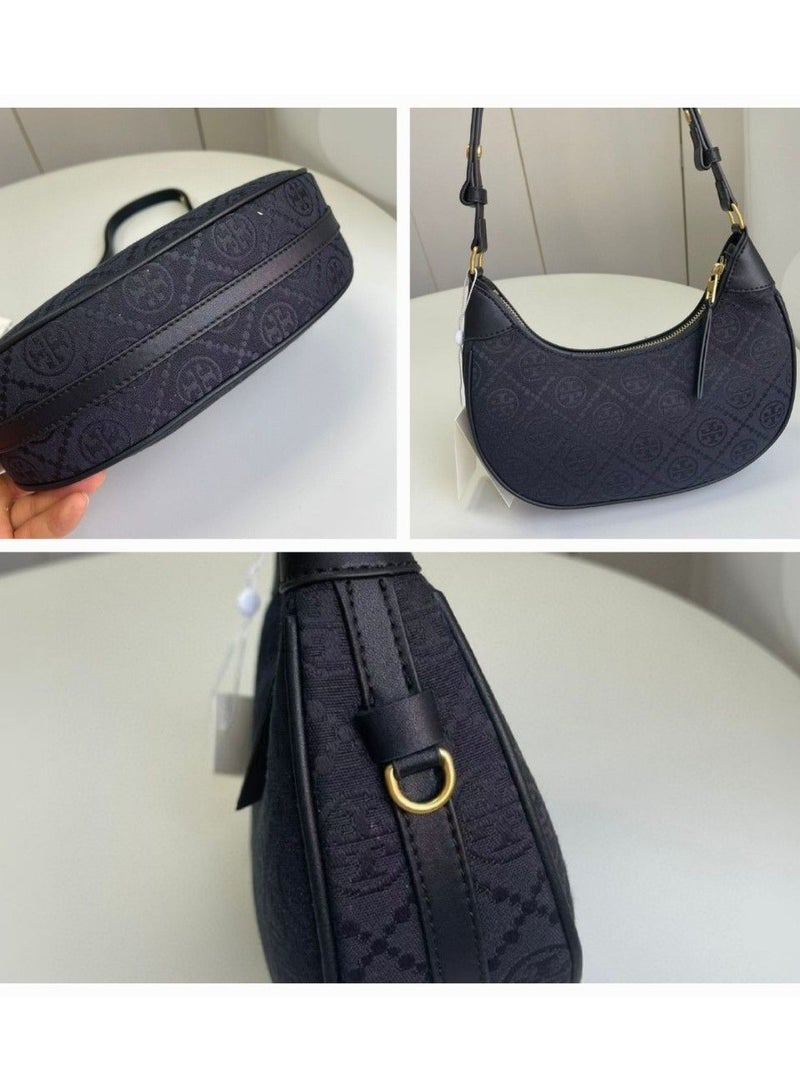 Burch T Monogram Crescent shoulder bag - Image 2