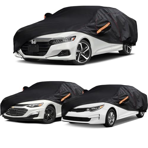 AltoCover Car Cover Custom Fit for Honda Accord, Chevy Malibu, Kia K5 /Optima, 6 Layer Heavy Duty Car Cover with Cotton Liner - Image 1