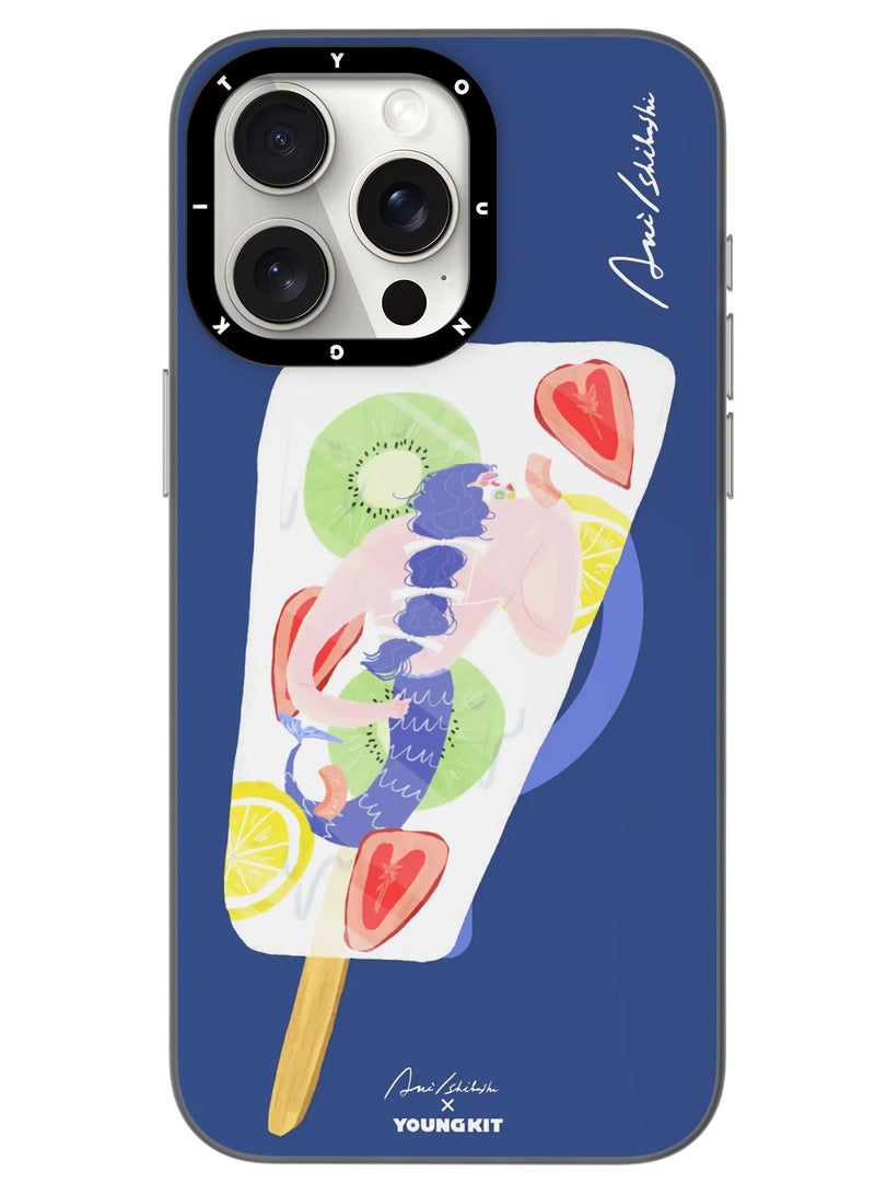 YOUNG KIT حافظة آكي إيشيباشي لأجواء الصيف ماجسيف لأبل آيفون 15 برو ماكس 6.7 بوصة - سلسلة آكي إيشيباشي - مصاصة - Image 1