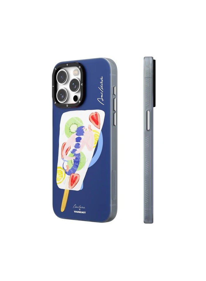 YOUNG KIT حافظة آكي إيشيباشي لأجواء الصيف ماجسيف لأبل آيفون 15 برو ماكس 6.7 بوصة - سلسلة آكي إيشيباشي - مصاصة - Image 3