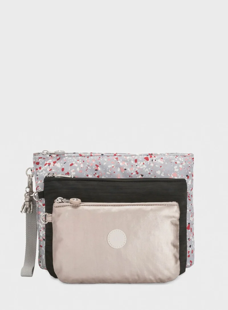 kipling Large Laka Speckled Purse