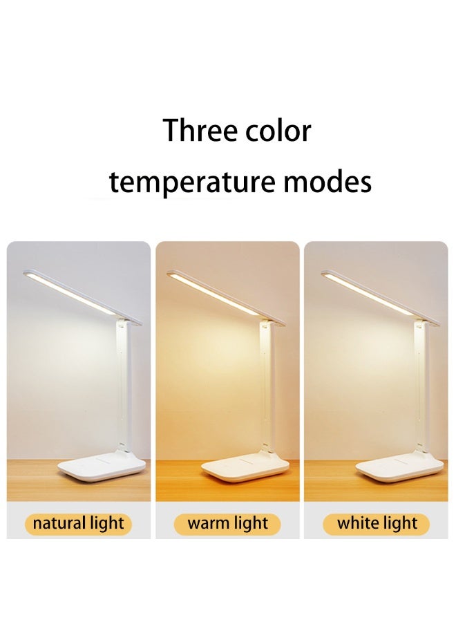 Led Foldable Eye-Caring Desk Lamp With USB Ports For Student Kids Bedroom Dormitory Study Adjustable Light 3 Modes Reading Light - Image 5