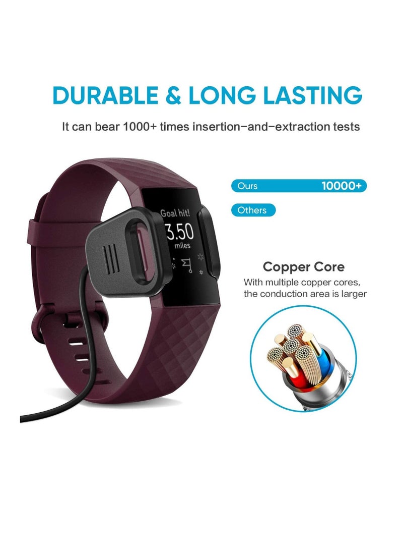 Charger Compatible With Fitbit Charge 4 / Charge 3, Replacement USB Charging Cable Cord, Clip Dock Accessories Adapter for Charge 4/Charge 3 Fitness and Activity Tracker(1 Piece) - Image 5