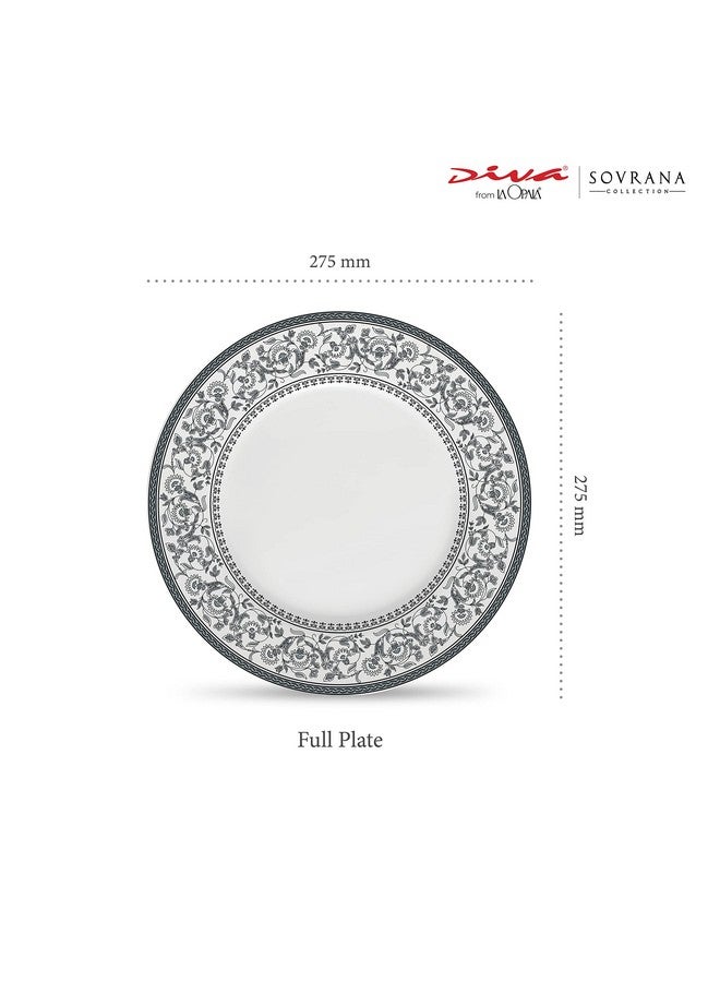 La Opala مجموعة لا أوبالا ديفا سوفرانا من زجاج الأوبال | طقم أطباق كاملة من 6 أطباق رمادية فارسية | طبق عشاء لتناول الطعام والهدايا | آمن للاستخدام في الميكروويف | 100% نباتي | قوي جداً | خفيف جداً وأبيض - Image 2