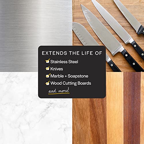 Thirteen Chefs Mineral Oil - 8 oz Food Grade Conditioner for Wood Cutting Board, Countertop & Butcher Block, Lubricant for Knife or Meat Grinder - Safe USP Finish on Marble, Soapstone - Image 4