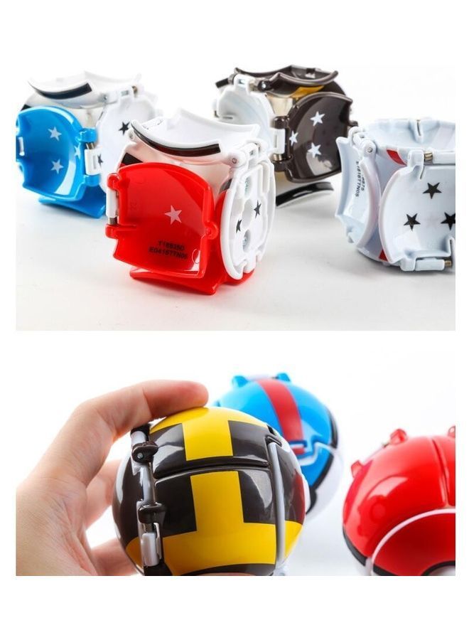 NIBEMINENT Flip Pet Explosion Poke Ball Pokemon Jenny Turtle Doll Toy 7x7x7cm - Image 2