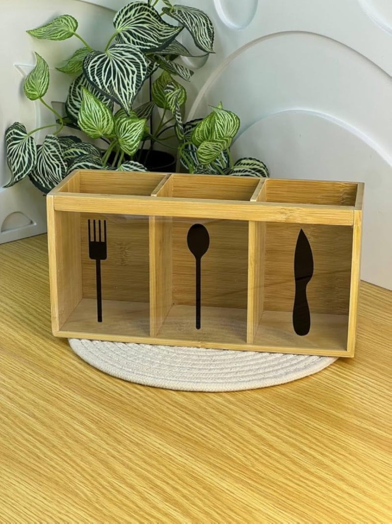 Spoon, Fork, and Knife Holder, Space-Saving Cutlery Organizer, Adds Style and Functionality, Single-Piece