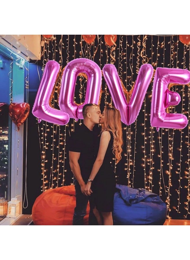 TONIFUL 40 Inch Large Rose Red Letter L Balloons Giant Hot Pink Alphabet Letter Balloons,Foil Mylar Big Balloons for Birthday Party Anniversary Supplies Decorations - Image 5