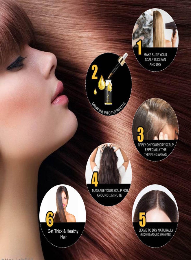 LAVDIK Hair Growth Serum Hair Loss Treatment Prevention Liquid for Hair Regrowth Thicker Longer Stronger Hair Enhancer - Image 2