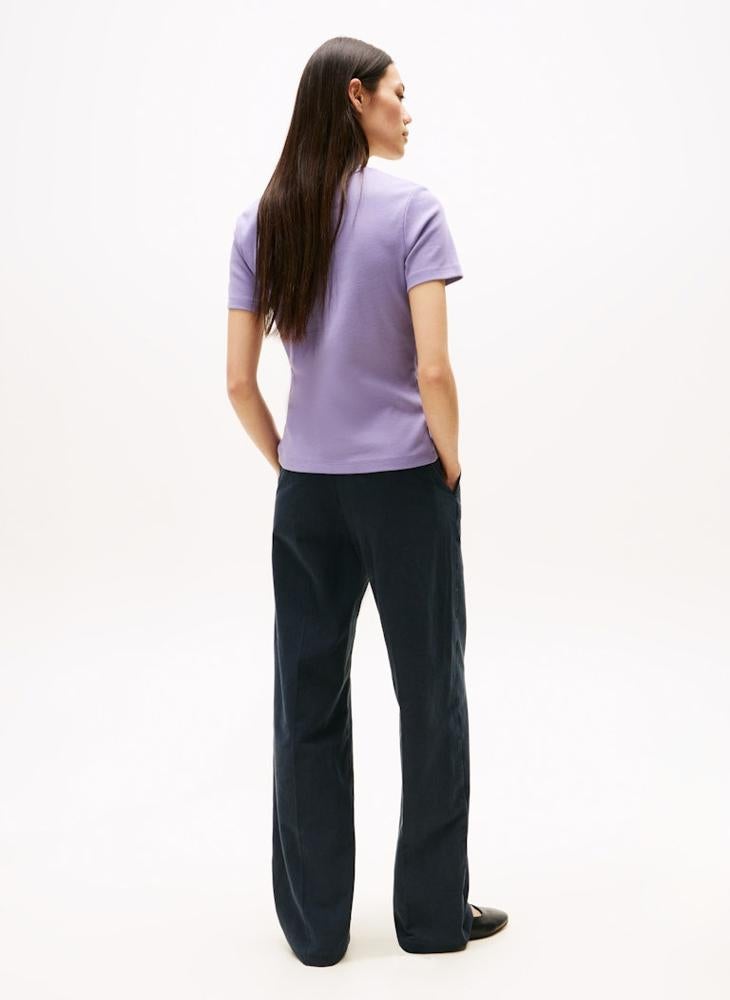 TOMMY HILFIGER Striped Crew Neck T-Shirt - Image 2