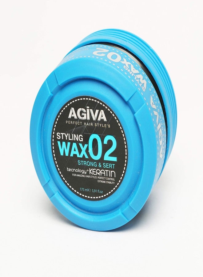 Agiva Hair Styling Crystal Wax 02 Strong Hold Wet Look Plus Keratin 6oz - Image 2