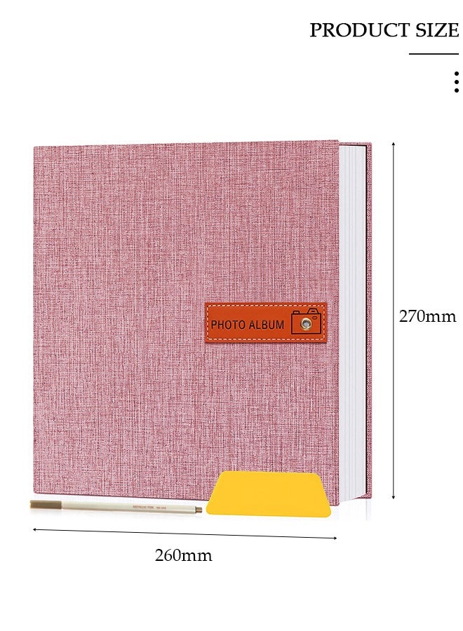 DUNISO ألبوم صور بسيط بـ 120 جيب للصور من 3-10 بوصات ألبوم صور محمول للعائلة حفلات الزفاف الأولاد البنات - Image 2