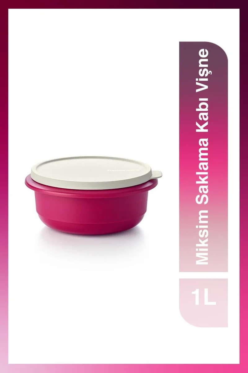 Tupperware Mixim Storage Container 1l Sour Cherry