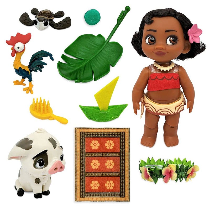Disney Store Girl's Moana Animators' Collection Mini Doll Play Set â€“ 5 Inches, Authentic Character Design, Interactive Toy Figure for Kids, for Moana Fans, Collectible Doll Set, Ages 3+ - Image 1