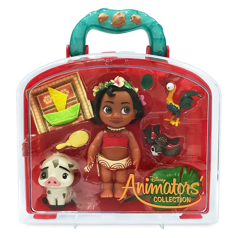 Disney Store Girl's Moana Animators' Collection Mini Doll Play Set â€“ 5 Inches, Authentic Character Design, Interactive Toy Figure for Kids, for Moana Fans, Collectible Doll Set, Ages 3+ - Image 2