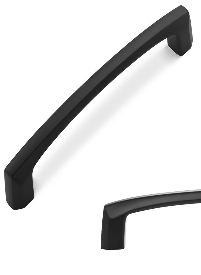 BUKOBYHE 10 Pack 5 Inch Kitchen Cabinet Handles Matte Black Cabinet Pulls Zinc Alloy Drawer Pulls Solid Kitchen Hardware - Image 1