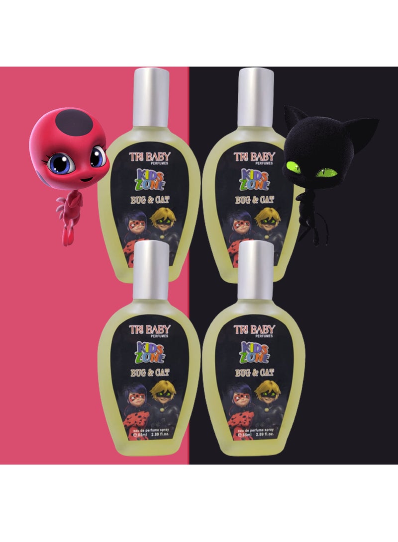 TRI 4 Pieces Tri Baby Bug And Cat Perfume 85 Ml EDP - Image 1