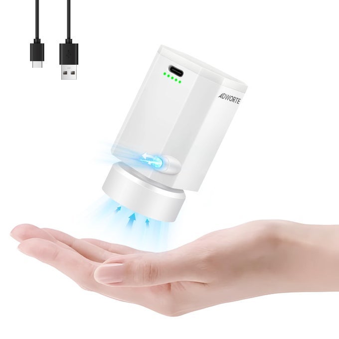 CORDLESS ELECTRIC PUMP FOR VACUUM STORAGE BAGS TRAVEL AIR PUMP FOR VARIOUS SPACE SAVER BAGS PORTABLE RECHARGABLE SEAL BAG PUMP FOR COMPRESSION CLOTHES BLANKET LUGGAGE WHITE