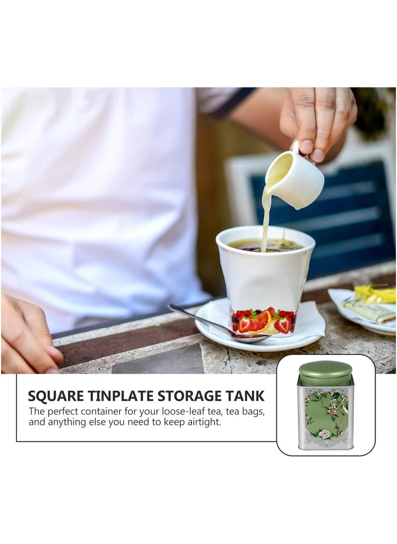 General Metal Container Tea Caddy, 2 Pack of Tea Caddies with Sealed Double Lid, Chinese Style Tea Jar for Dry Food Coffee Sugar Storage Tea Container, For Storage Tea Bags Coffee Sugar  - Image 3