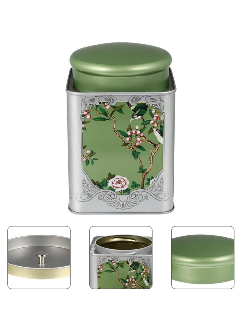 General Metal Container Tea Caddy, 2 Pack of Tea Caddies with Sealed Double Lid, Chinese Style Tea Jar for Dry Food Coffee Sugar Storage Tea Container, For Storage Tea Bags Coffee Sugar  - Image 5