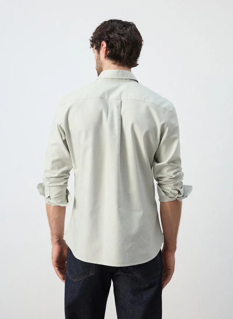 مانجو مان Lightweight Oxford shirt 100% cotton regular fit