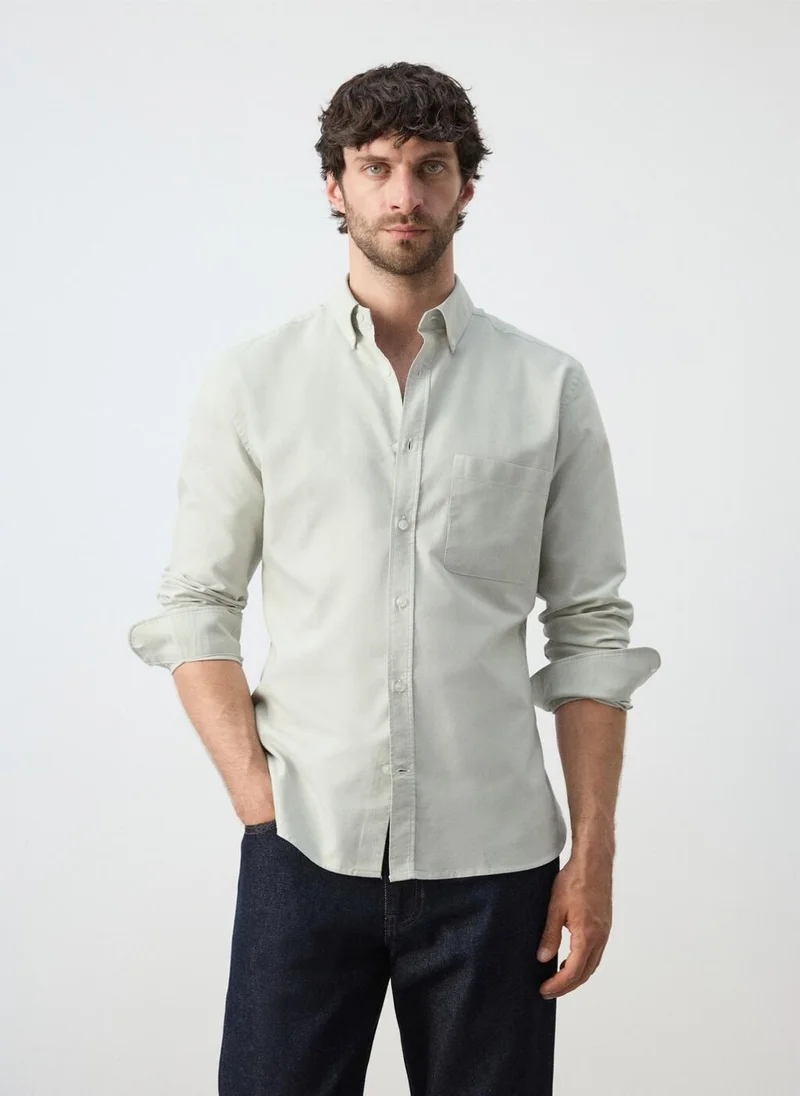مانجو مان Lightweight Oxford shirt 100% cotton regular fit
