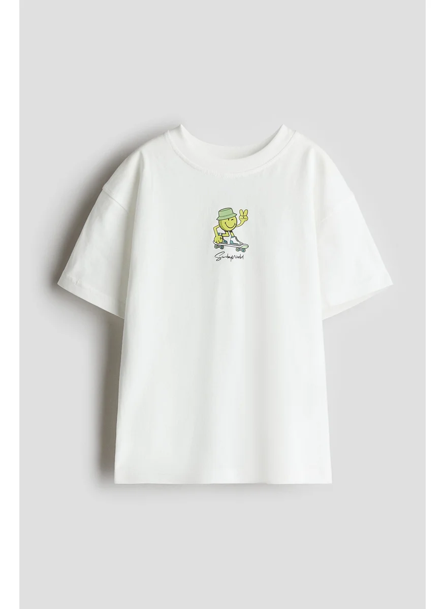 اتش اند ام Printed Oversized T-Shirt