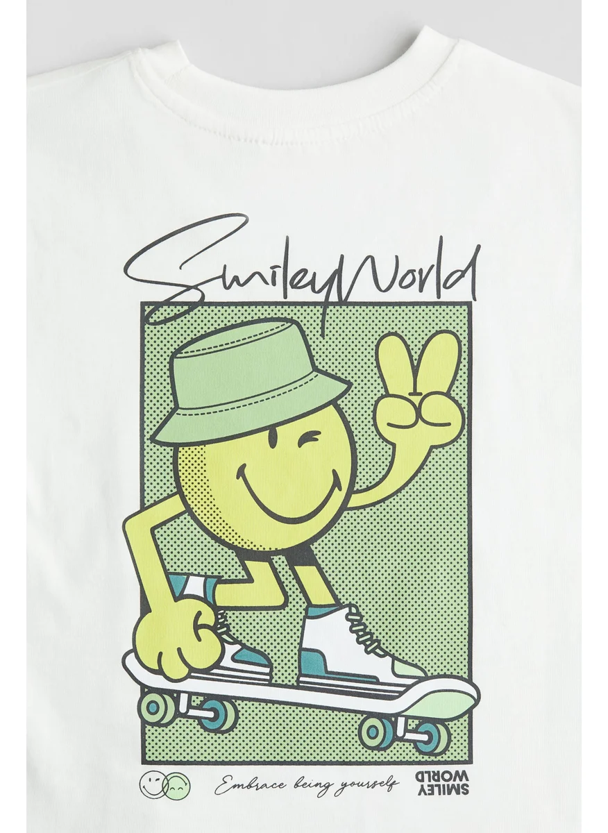 اتش اند ام Printed Oversized T-Shirt