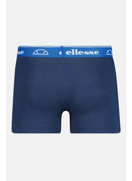 Ellesse Men 3 Pieces Brand Logo Hipster Boxers, Navy/Black  - Image 3
