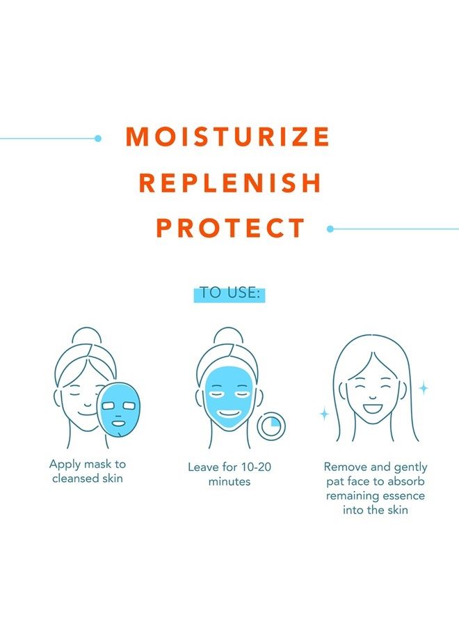 LAPCOS Milk Sheet Mask, Moisturizing Daily Face Mask to Replenish & Restore Dry Skin with Ceramides, Korean Beauty Favorite, 5-Pack - Image 3