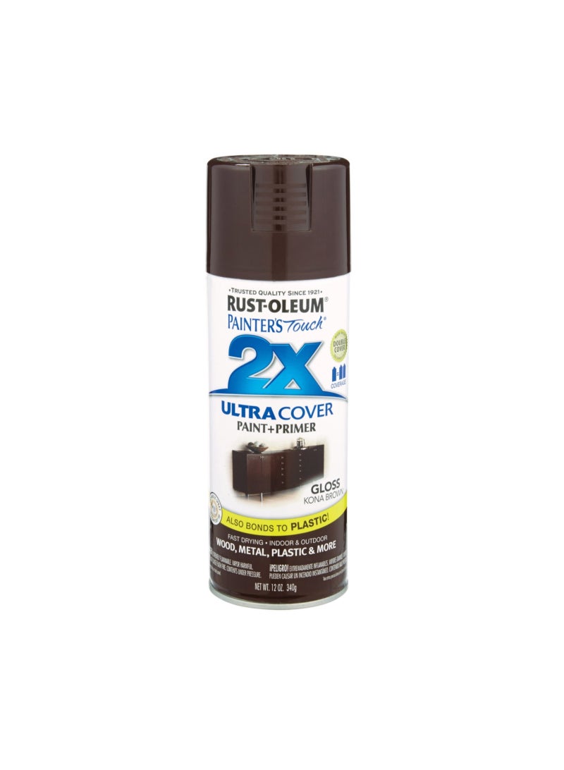 Rust-Oleum Painter's Touch 2X Ultra Cover Paint + Primer (340 g, Gloss Brown)