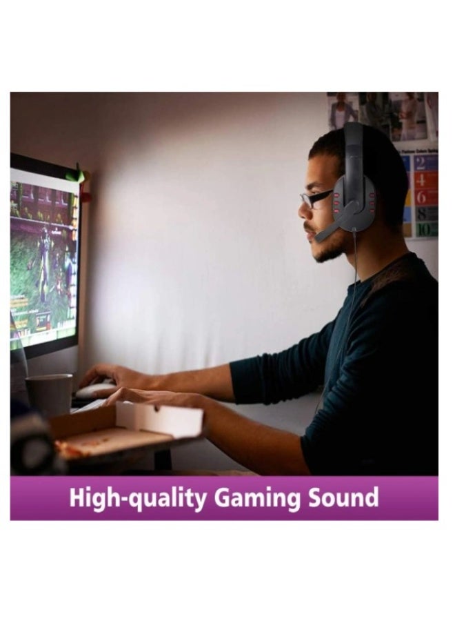 Terabyte Gaming Headset with Mic for Laptop Computer, Cellphone, PS4 - Image 2