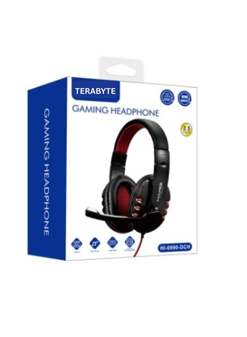 Terabyte Gaming Headset with Mic for Laptop Computer, Cellphone, PS4 - Image 1