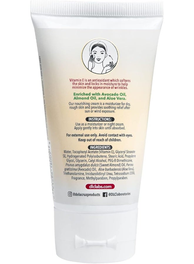 De La Cruz كريم دلا كروز لتنعيم البشرة بفيتامين E 74 جرام - Image 2