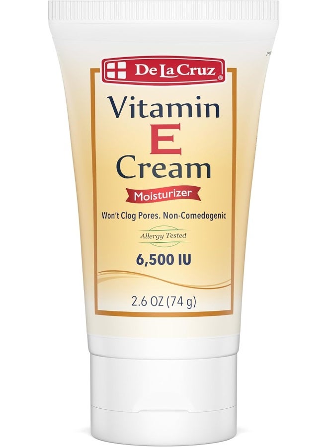 De La Cruz كريم دلا كروز لتنعيم البشرة بفيتامين E 74 جرام - Image 1