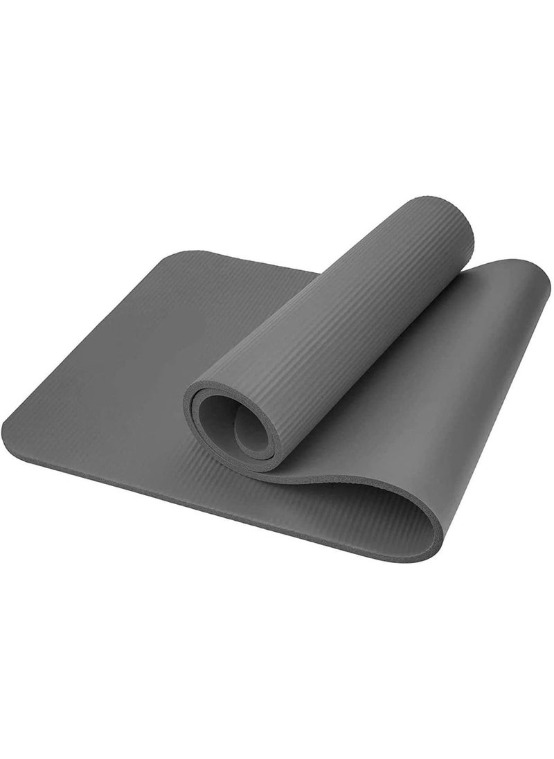 Generic Extra Thick NBR Yoga Mat for Comfort & Support Black 183x61x1cm  - Image 5