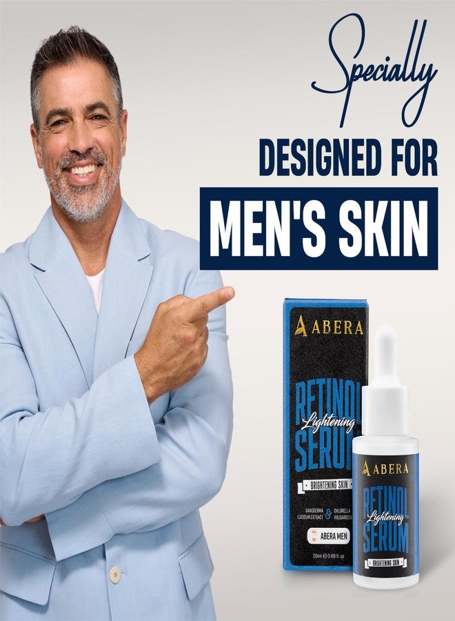 Abera Men Retinol Serum, Anti-Aging Serum For Face, Reduces Dark Spots, Melasma, Wrinkles & Eye Bags, Hydrating and Moisturizing Formula for Men with Niacinamide 5% & Retinyl (0.68 Fl. Oz) - Image 3