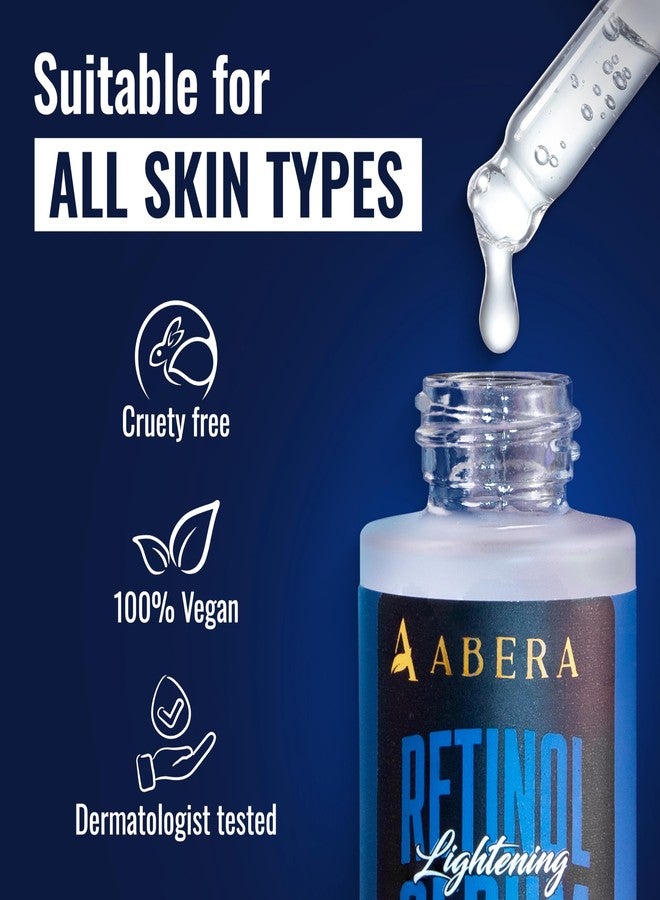 Abera Men Retinol Serum, Anti-Aging Serum For Face, Reduces Dark Spots, Melasma, Wrinkles & Eye Bags, Hydrating and Moisturizing Formula for Men with Niacinamide 5% & Retinyl (0.68 Fl. Oz) - Image 5
