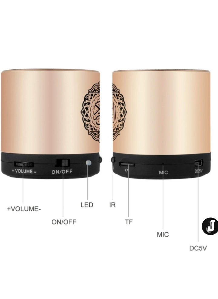 JAJEEK "Remote Control Portable Quran Speaker – 8GB MP3 Player, TF & Micro SD Card Support, FM Radio, USB Rechargeable, Quran Translator" - Image 2