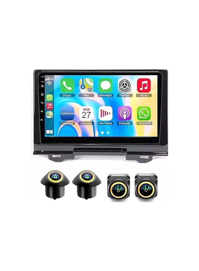 SHEZA STAR Android Car Stereo for Honda HRV Vezel 2021-2024 4GB RAM 64GB ROM Support Carplay, M-Link Wi-Fi BT, Radio GPS, 9 Inch IPS.QLED Touch Screen, Fast interface with 360D Camera Included  - Image 1