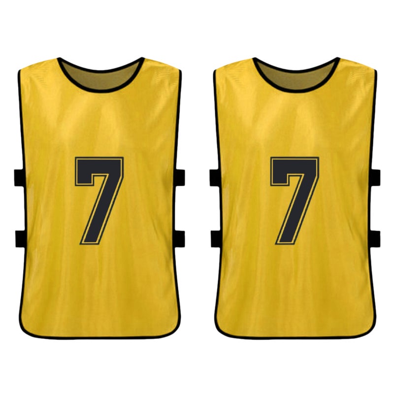 12PCS Kid's Football Pinnies Quick Drying Soccer Jerseys Youth Sports Scrimmage Basketball Team Training Numbered Bibs Practice Sports Vest - Image 4