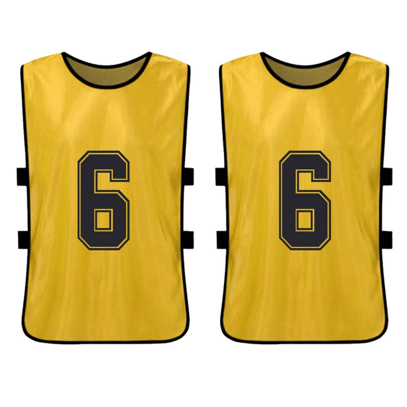 12PCS Kid's Football Pinnies Quick Drying Soccer Jerseys Youth Sports Scrimmage Basketball Team Training Numbered Bibs Practice Sports Vest - Image 5