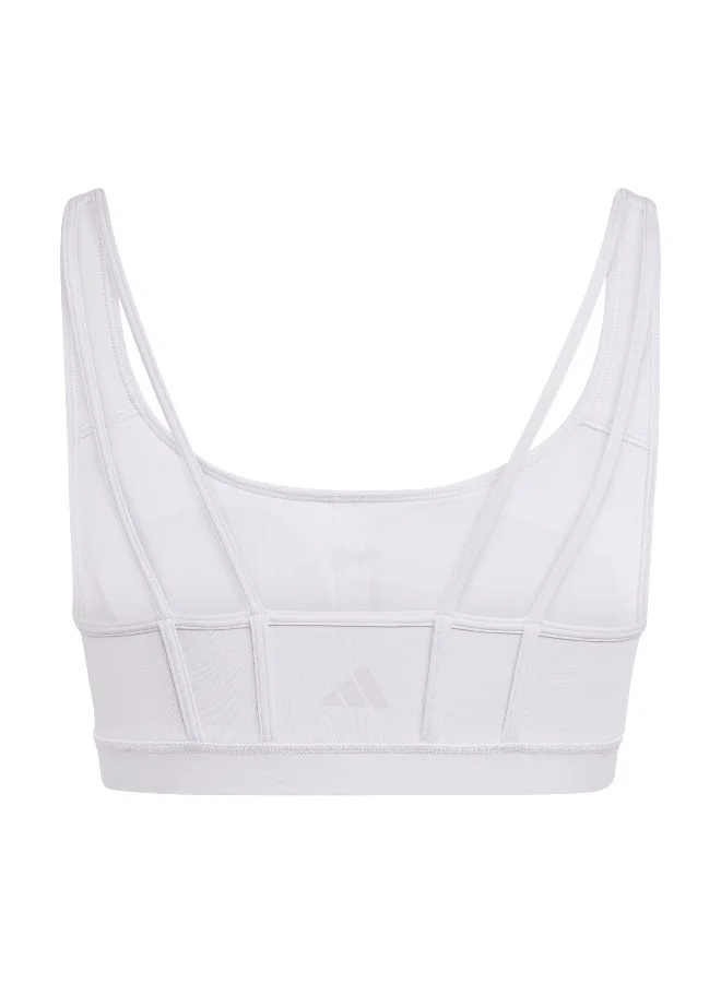 adidas Originals adidas All Me Ess Ms Purple Training Bra 2XSB
