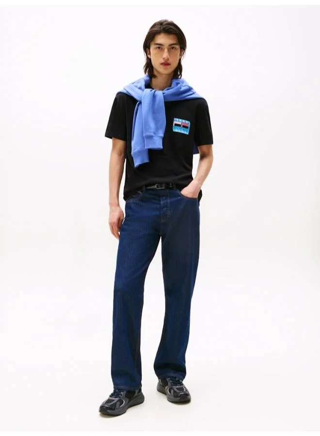 TOMMY JEANS  Back Graphic Crew Neck T-Shirt for Men | Best Price UAE